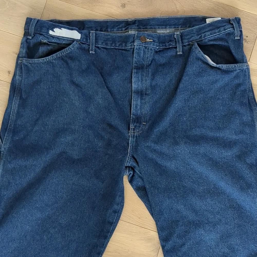 46x29 Dickies Blue Denim Jeans Casual Basic Quality Heavy Duty Carpenter